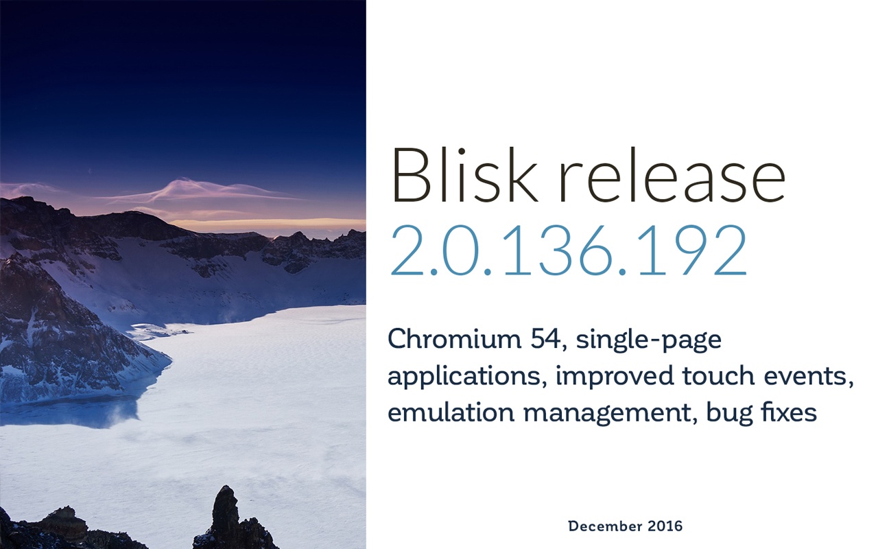 Blisk release 2.0.136.192